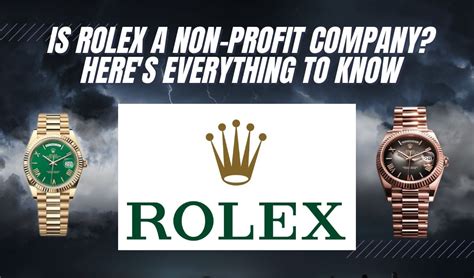 is rolex a non profitable company|does rolex pay taxes.